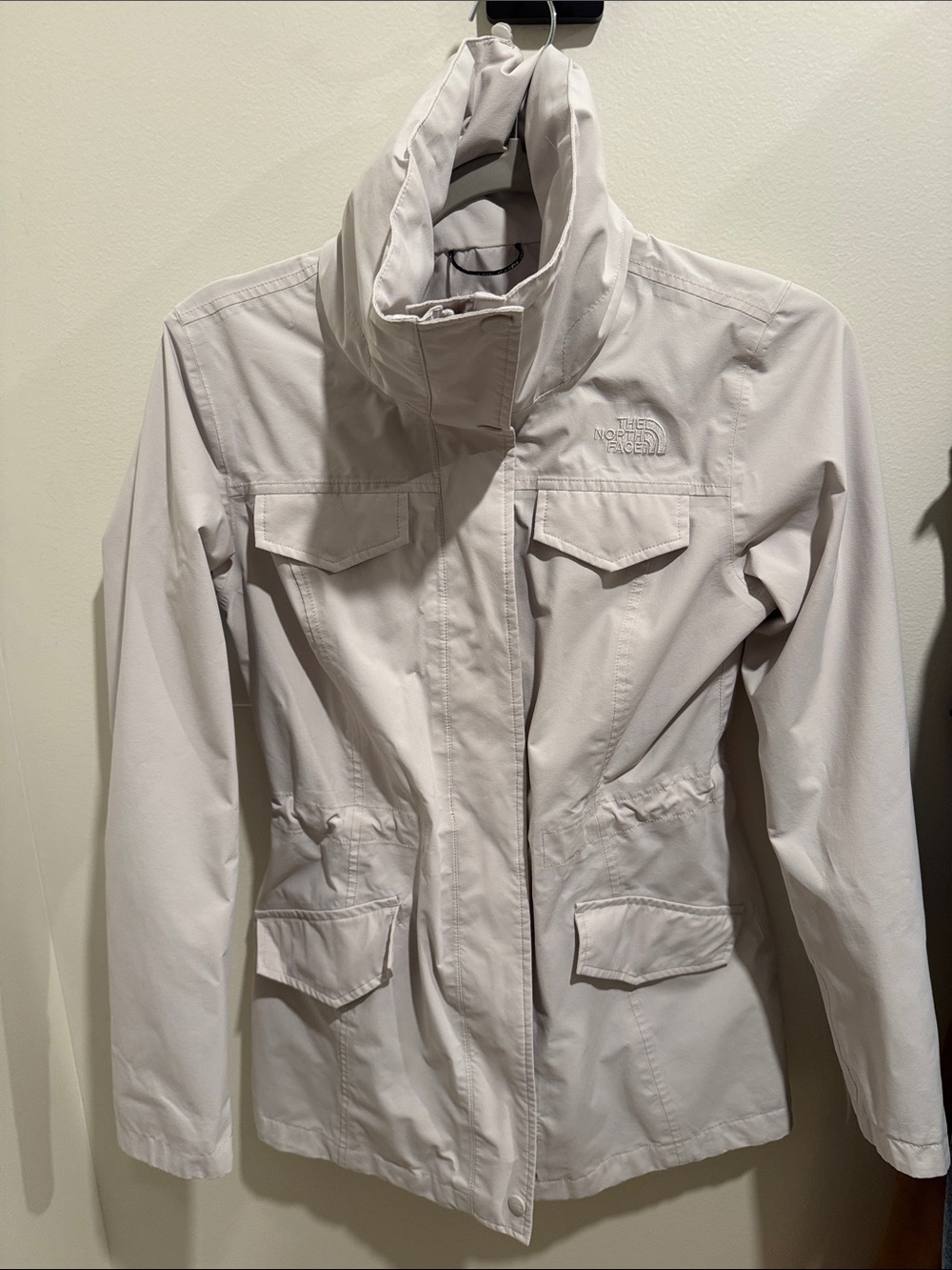 The North Face Women's Light Cream Utility Rain Jacket